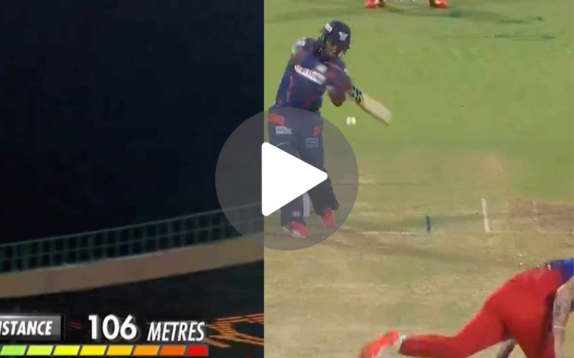 [Watch] 6,6,6 - Pooran Takes RCB To Cleaners As He Slams 106-Metre Six Out Of The Ground